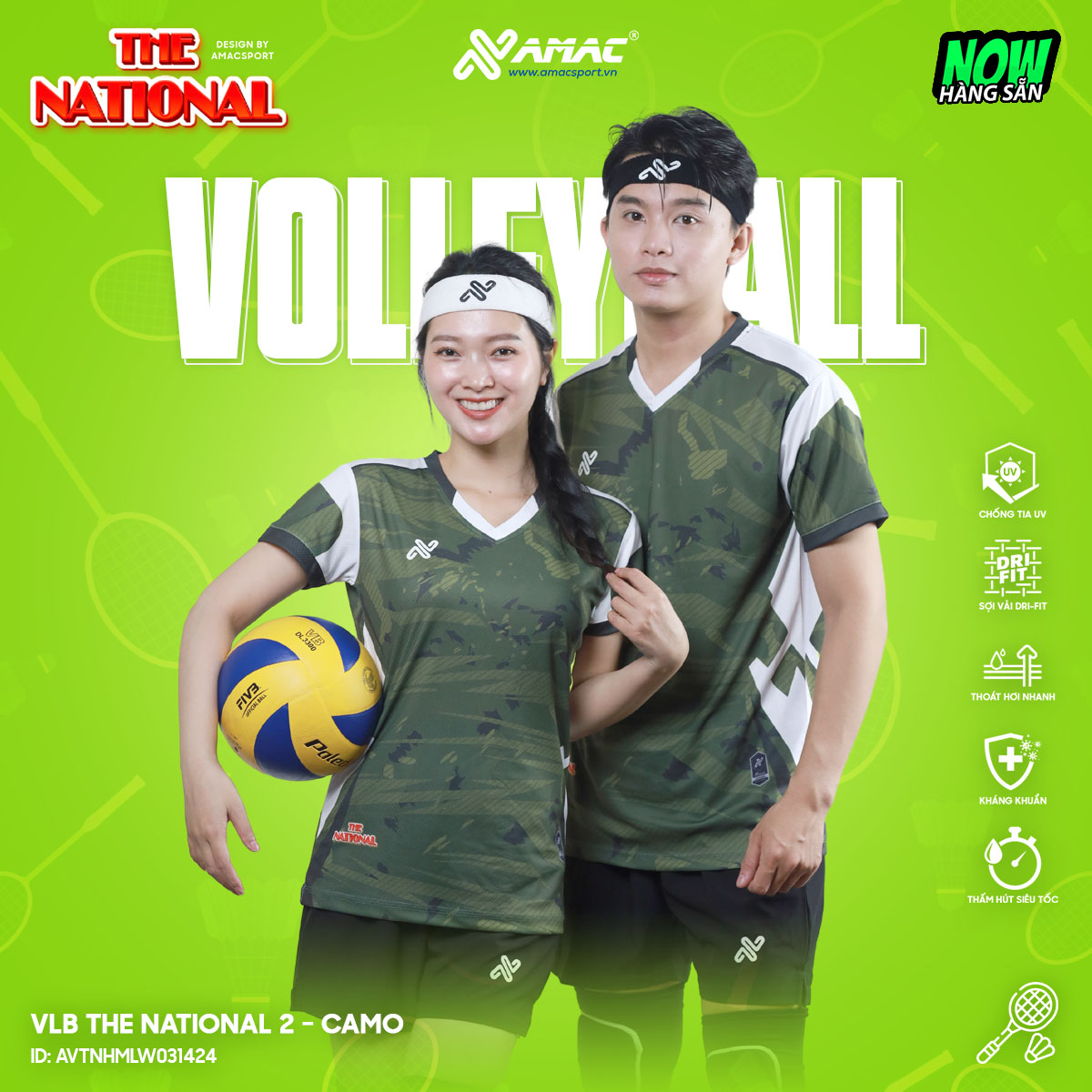 Áo bóng chuyền VLB The National 2 - AMAC - Hình ảnh 3