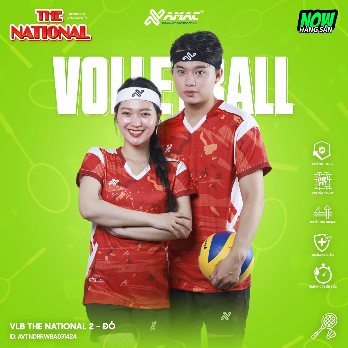 Áo bóng chuyền VLB The National 2 - AMAC