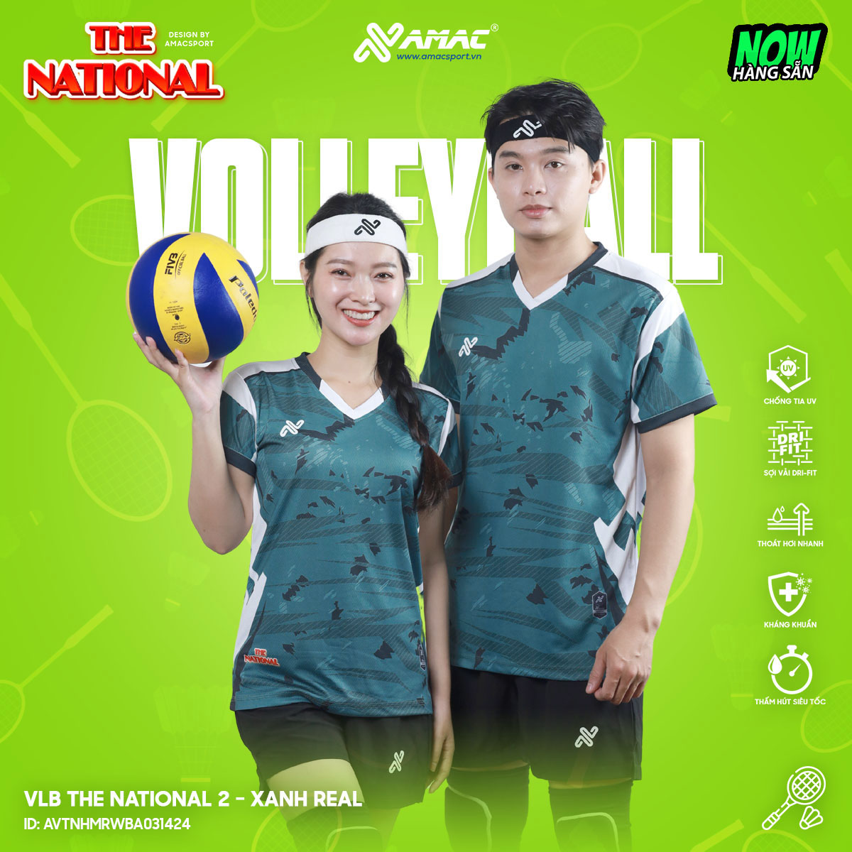 Áo bóng chuyền VLB The National 2 - AMAC - Hình ảnh 2